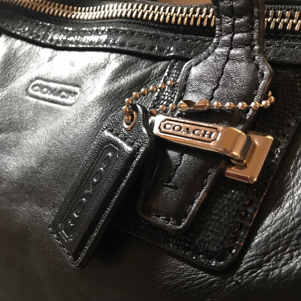 Coach Black Leather Bag